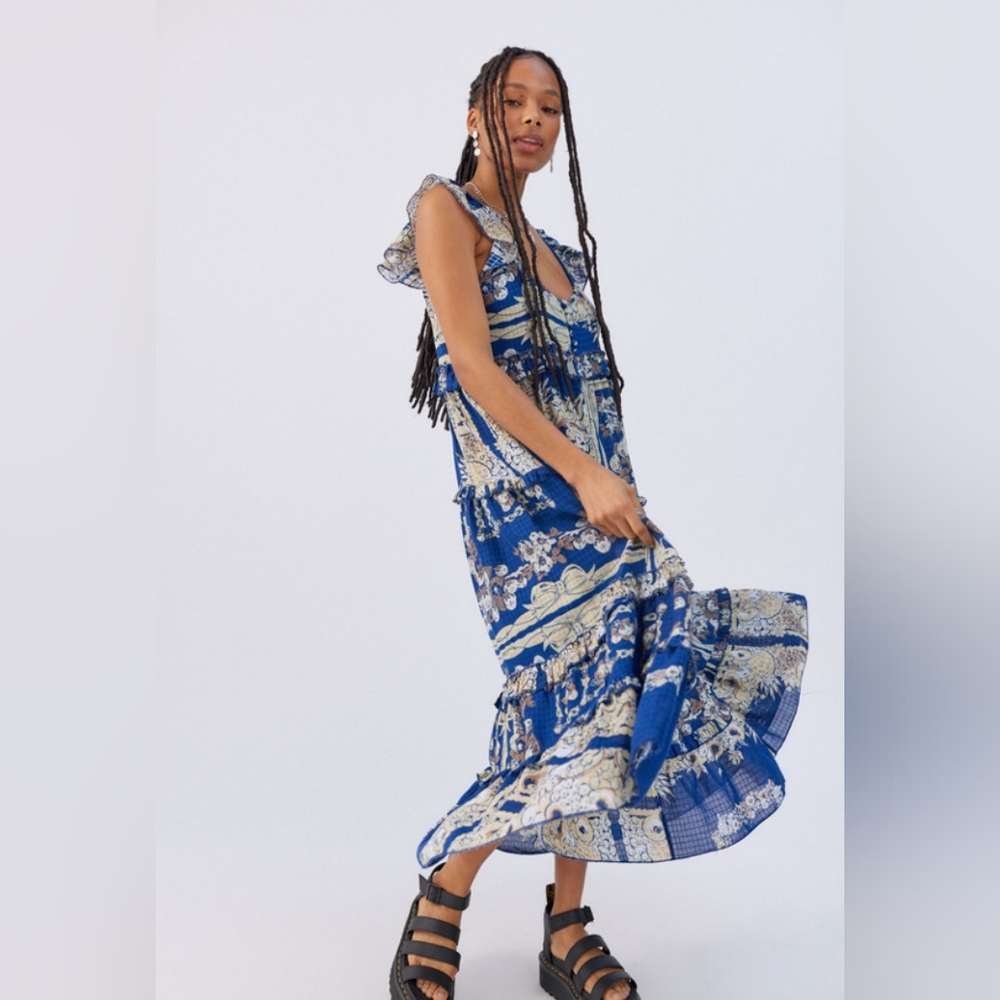 Urban Outfitters Magnolia Ruffle Maxi Dress